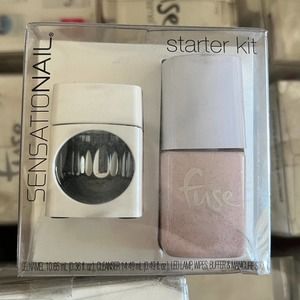 Fuse Gelnamel Sensational Starter Kit: Pink Gel Polish Set LED Lamp Mini Travel